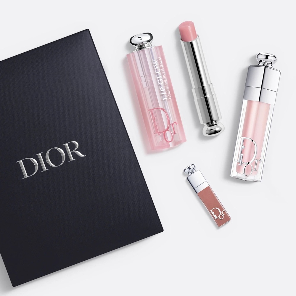 Dior Addict makeup set: 1 lip balm 2 glosses